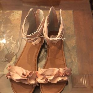 Justice Sandals size 7 (big girls)